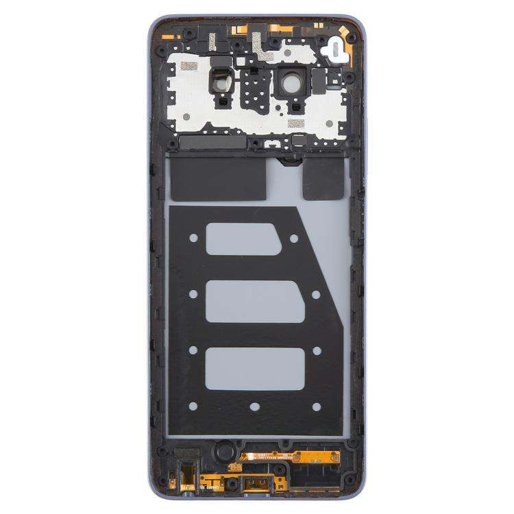 For ZTE Blade V70 Max Plastic Battery Back Cover with Middle Frame / Camera Lens Cover(Purple)