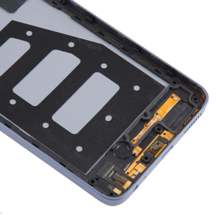 For ZTE Blade V70 Max Plastic Battery Back Cover with Middle Frame / Camera Lens Cover(Purple)