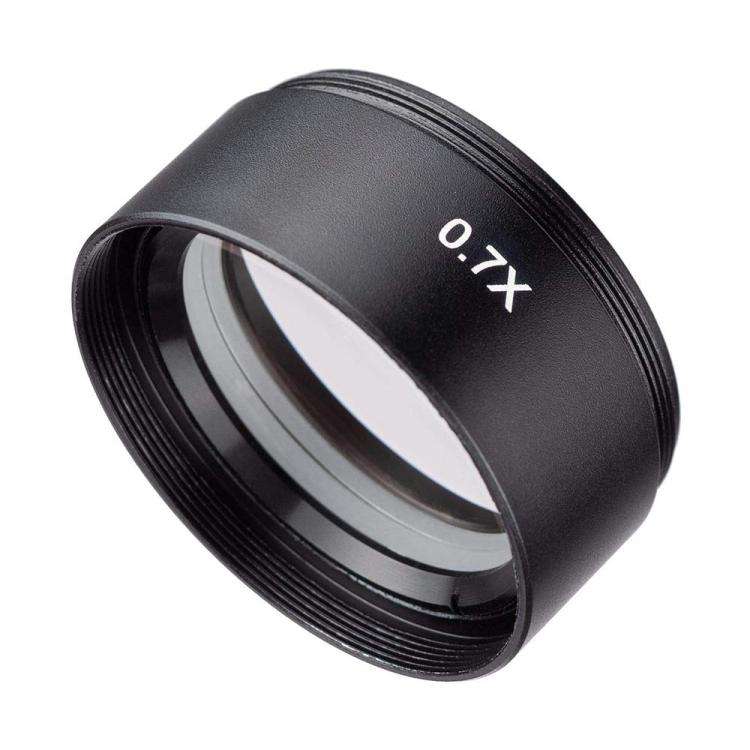 Stereo Microscopes Auxiliary Objective Lens Barlow Lens Magnifier 0.7X WD120