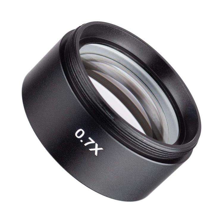 Stereo Microscopes Auxiliary Objective Lens Barlow Lens Magnifier 0.7X WD120