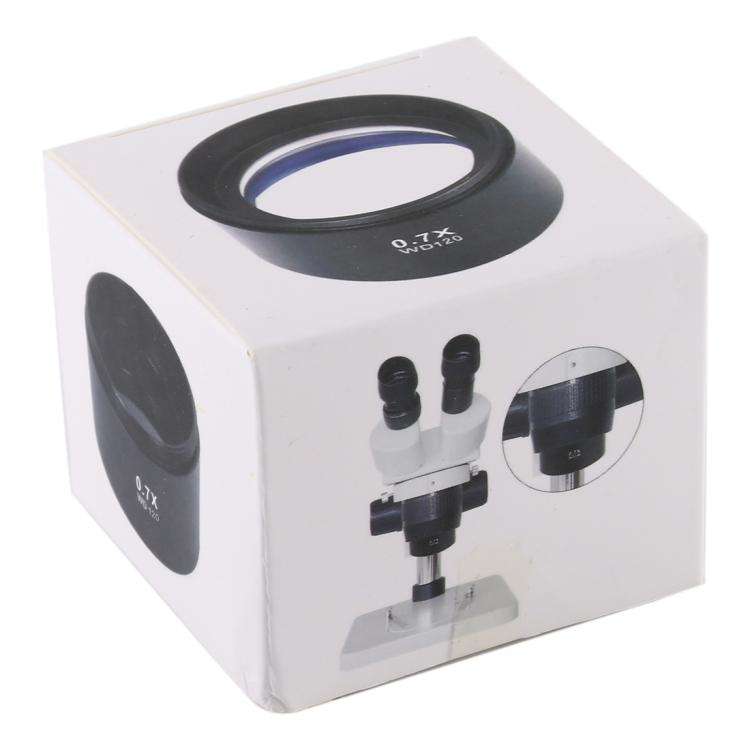 Stereo Microscopes Auxiliary Objective Lens Barlow Lens Magnifier 0.7X WD120