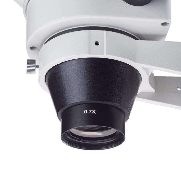 Stereo Microscopes Auxiliary Objective Lens Barlow Lens Magnifier 0.7X WD120
