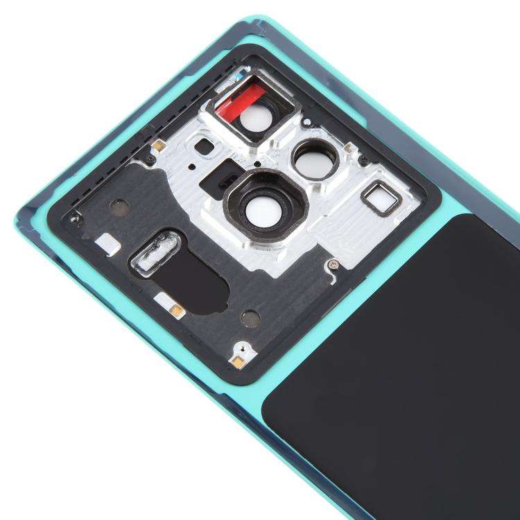 For vivo X80 Pro Battery Back Cover with Camera Lens Cover(Blue)