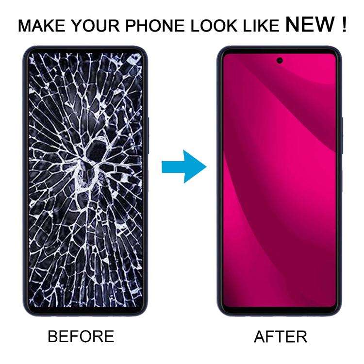 For T-mobile Revvl 7 Pro Original LCD Screen Digitizer Full Assembly with Frame (Black)