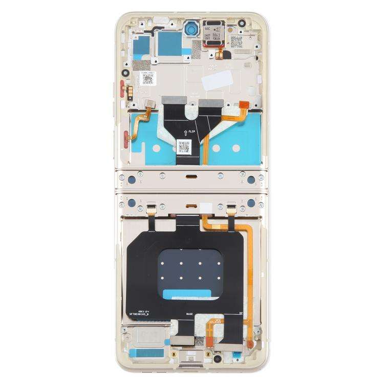 For Motorola Razr 2024 Original LCD Screen Digitizer Full Assembly with Frame (Orange)