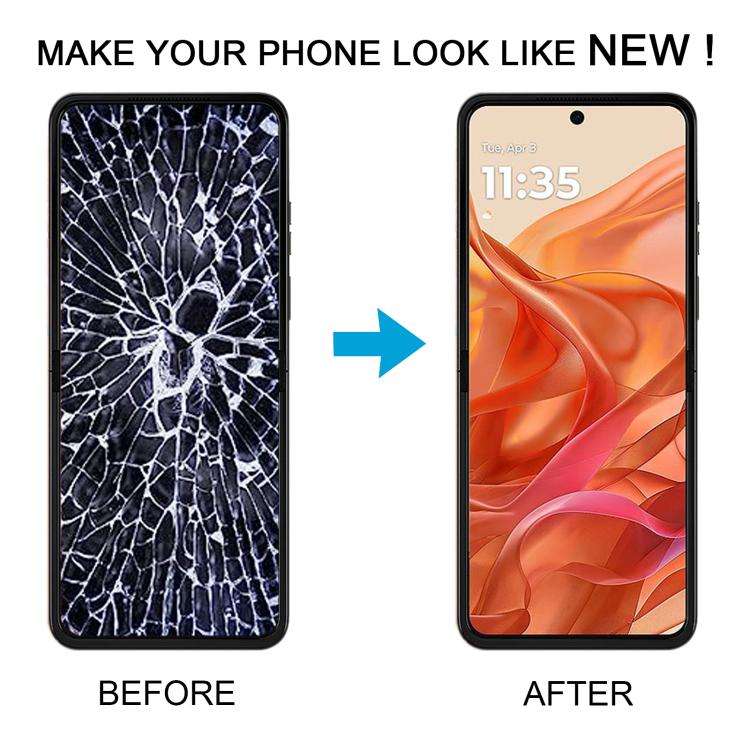 For Motorola Razr 2024 Original LCD Screen Digitizer Full Assembly with Frame (Orange)