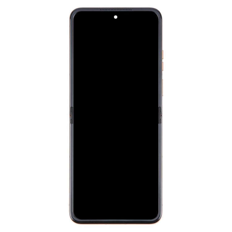 For Motorola Razr+ 2024 Original LCD Screen Digitizer Full Assembly with Frame (Gold)
