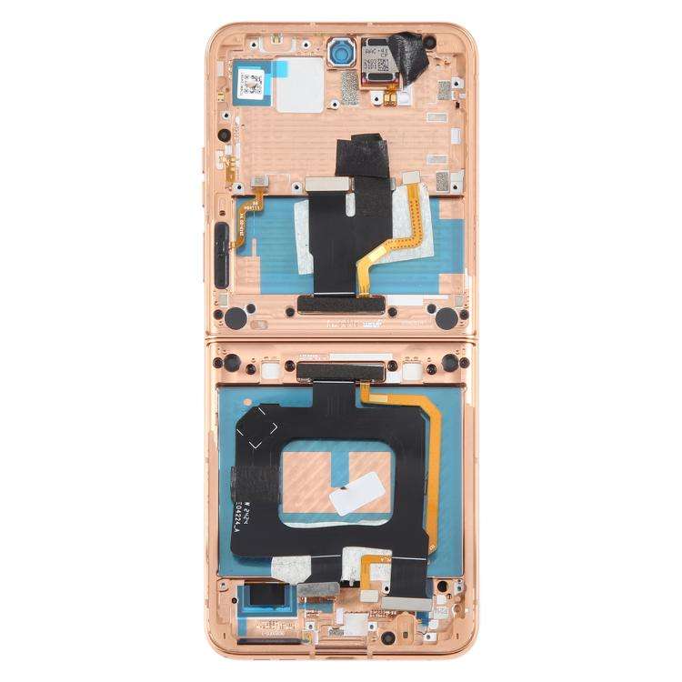For Motorola Razr+ 2024 Original LCD Screen Digitizer Full Assembly with Frame (Gold)