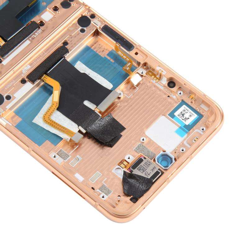 For Motorola Razr+ 2024 Original LCD Screen Digitizer Full Assembly with Frame (Gold)