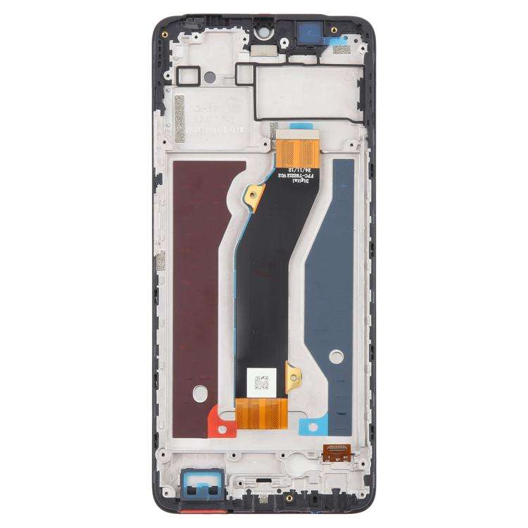 For ZTE Blade V70 Max LCD Screen Digitizer Full Assembly with Frame (Black)