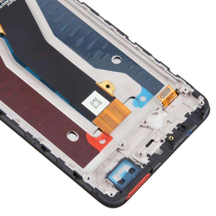 For ZTE Blade V70 Max LCD Screen Digitizer Full Assembly with Frame (Black)