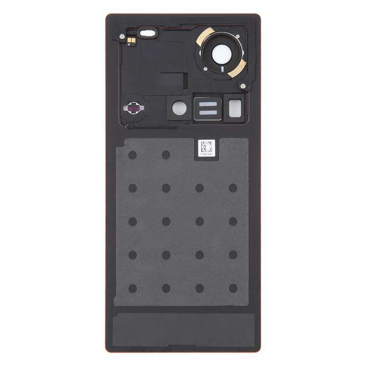 For ZTE nubia Z70 Ultra NX733J NX736J Glass Battery Back Cover with Camera Lens Cover(Orange)