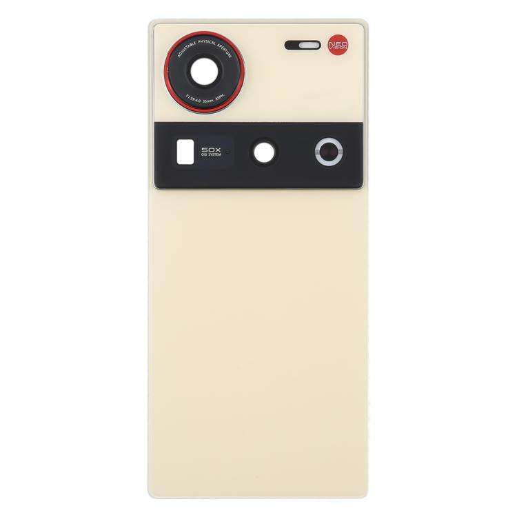 For ZTE nubia Z70 Ultra NX733J NX736J Glass Battery Back Cover with Camera Lens Cover(Gold)