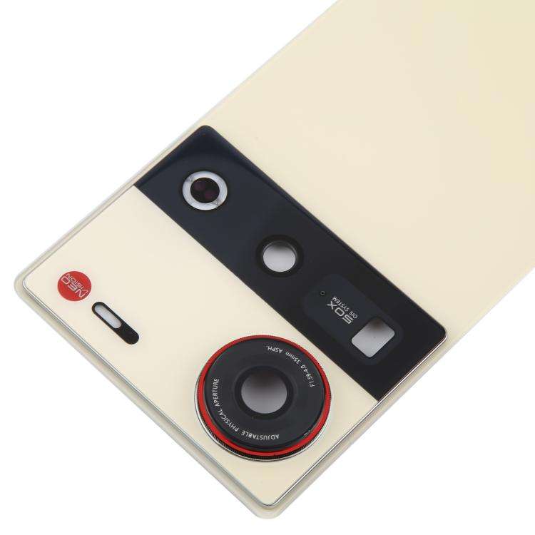 For ZTE nubia Z70 Ultra NX733J NX736J Glass Battery Back Cover with Camera Lens Cover(Gold)