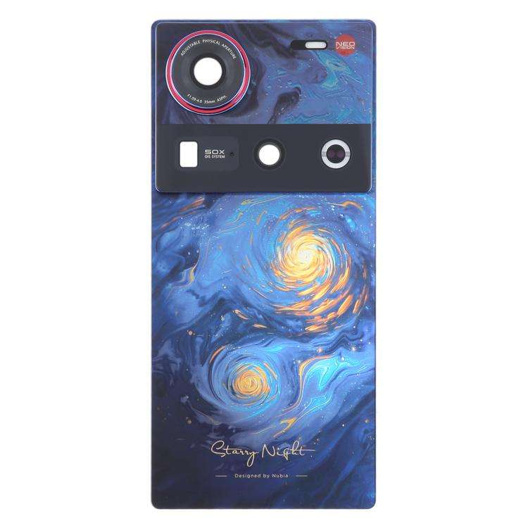 For ZTE nubia Z70 Ultra NX733J NX736J Glass Battery Back Cover with Camera Lens Cover(Blue)