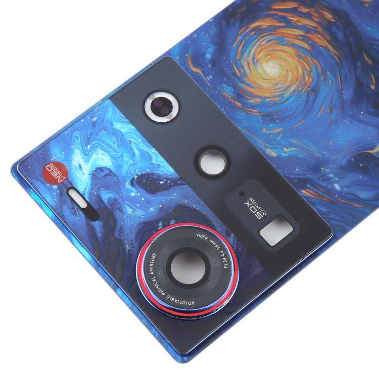 For ZTE nubia Z70 Ultra NX733J NX736J Glass Battery Back Cover with Camera Lens Cover(Blue)