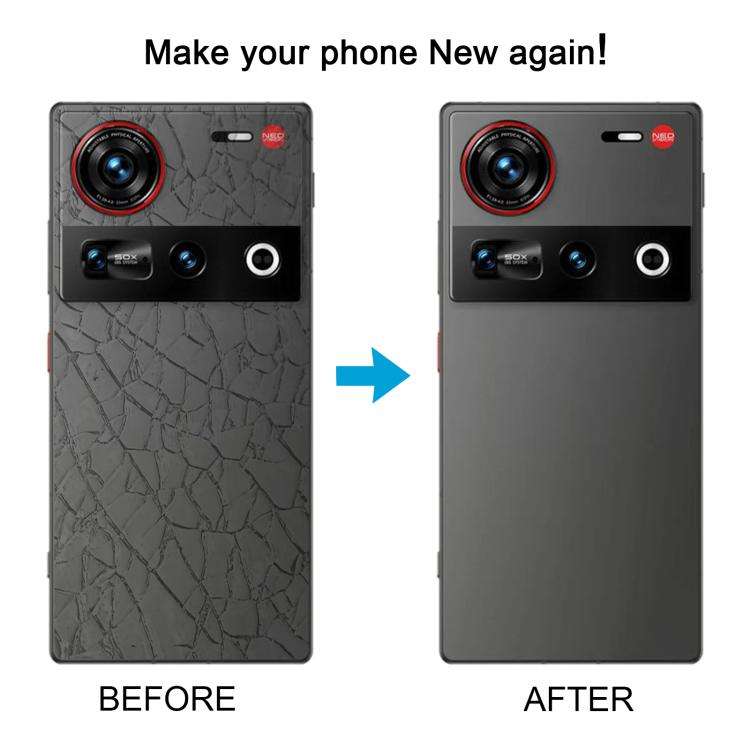 For ZTE nubia Z70 Ultra NX733J NX736J Glass Battery Back Cover with Camera Lens Cover(Blue)