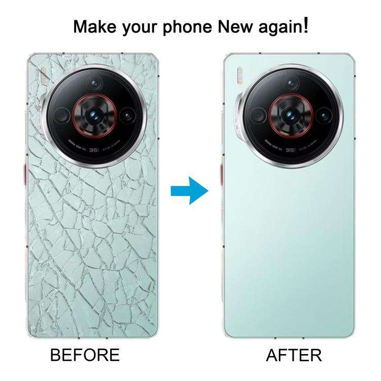 For ZTE nubia Z60S Pro Original Disassembled Glass Battery Back Cover with Camera Lens Cover(White)