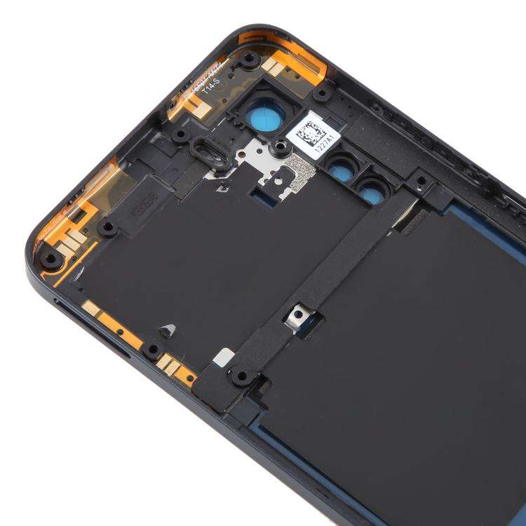 For ZTE Axon 40 Lite Plastic Battery Back Cover with Middle Frame / Camera Lens Cover(Black)