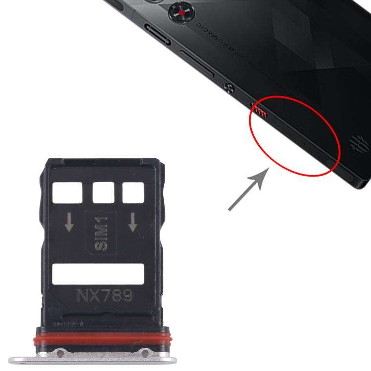For ZTE nubia RedMagic 10 Pro SIM + SIM Card Tray (Silver)