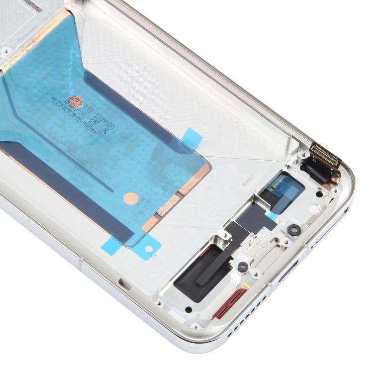 For Xiaomi 14 AMOLED Original LCD Screen Digitizer Full Assembly with Frame (Silver)