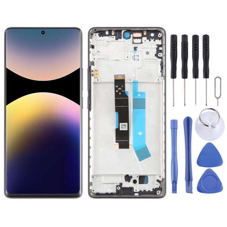 For Xiaomi Redmi Note 14 Pro 4G AMOLED Original LCD Screen Digitizer Full Assembly with Frame (Bl...