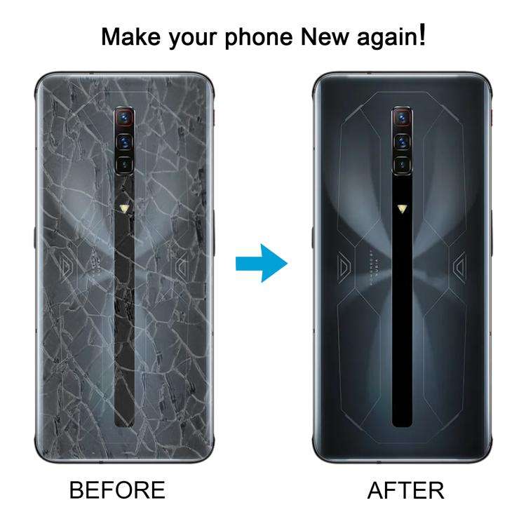 For ZTE nubia RedMagic 6S Pro Glass Battery Back Cover(Transparent)