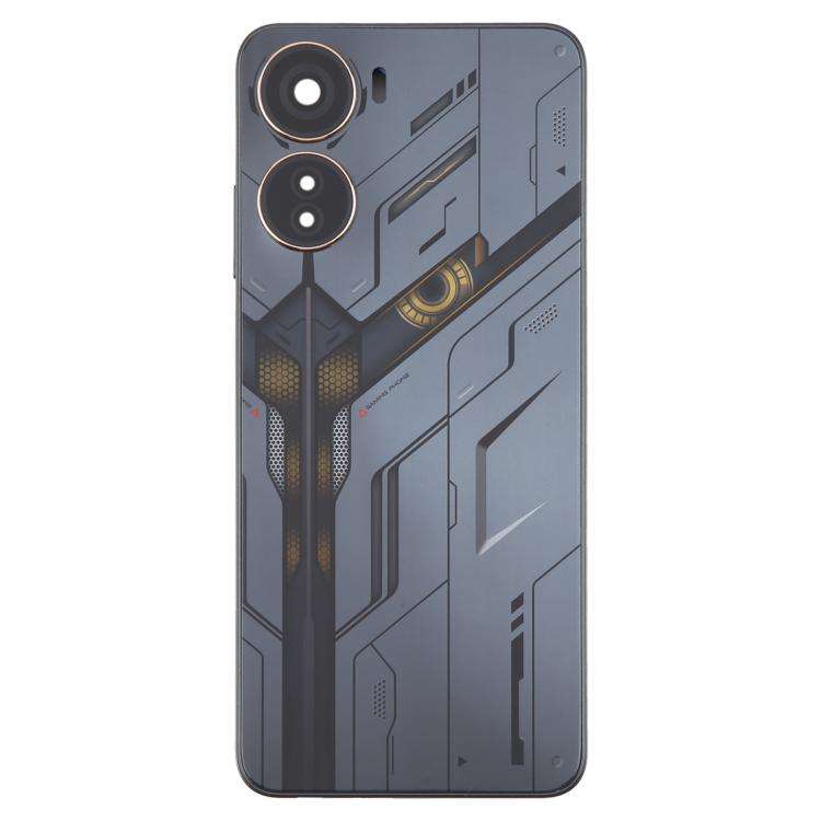 For ZTE nubia Neo 5G 8150N Plastic Battery Back Cover with Middle Frame / Camera Lens Cover(Black)