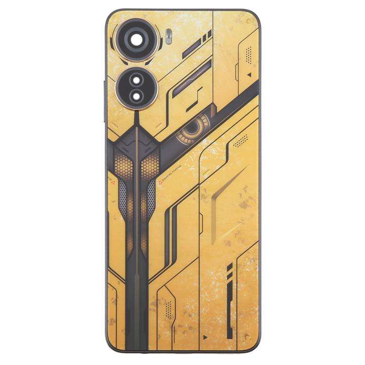 For ZTE nubia Neo 5G 8150N Plastic Battery Back Cover with Middle Frame / Camera Lens Cover(Yellow)