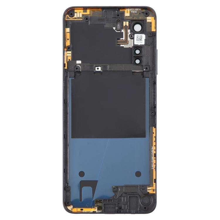 For ZTE nubia Neo 5G 8150N Plastic Battery Back Cover with Middle Frame / Camera Lens Cover(Yellow)