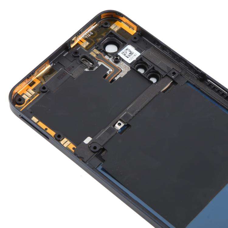 For ZTE nubia Neo 5G 8150N Plastic Battery Back Cover with Middle Frame / Camera Lens Cover(Yellow)