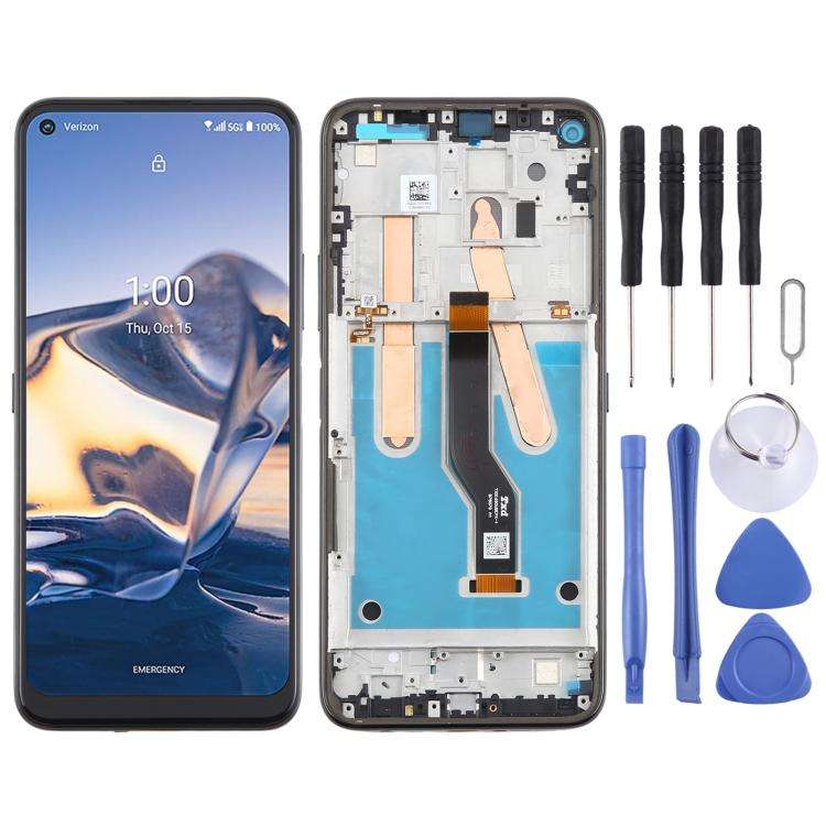 For Nokia 8 V 5G UW Original LCD Screen Digitizer Full Assembly with Frame (Black)