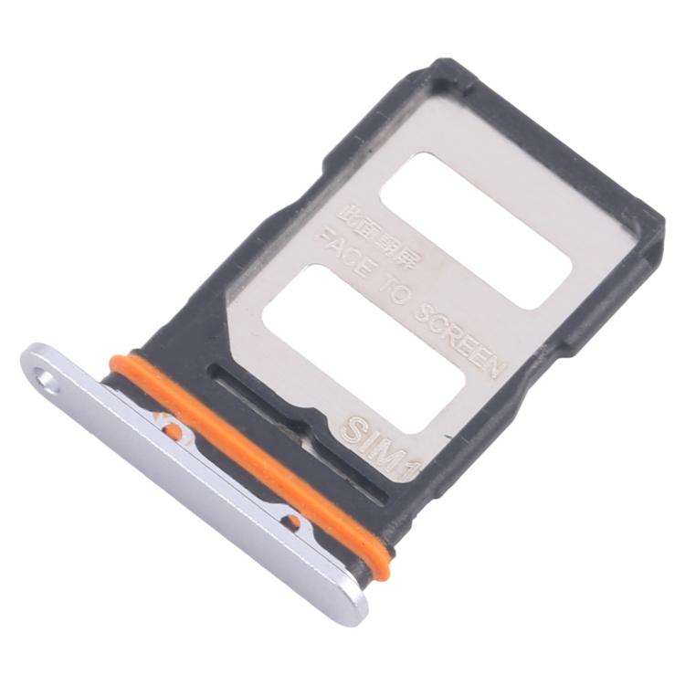 For Xiaomi 14T Pro 5G 10pcs Original SIM Card Tray + SIM Card Tray (Silver)
