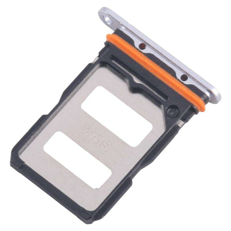 For Xiaomi 14T Pro 5G 10pcs Original SIM Card Tray + SIM Card Tray (Silver)
