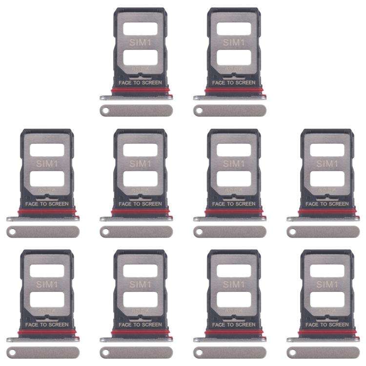 For Xiaomi 14T 5G 10pcs Original SIM Card Tray + SIM Card Tray (Gold)