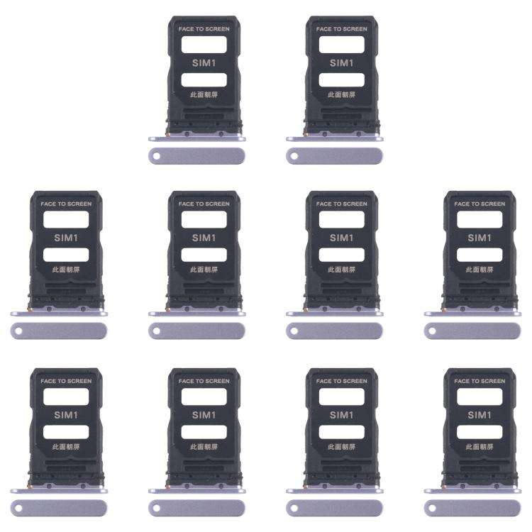 For Xiaomi 15 10pcs Original SIM Card Tray + SIM Card Tray (Blue)