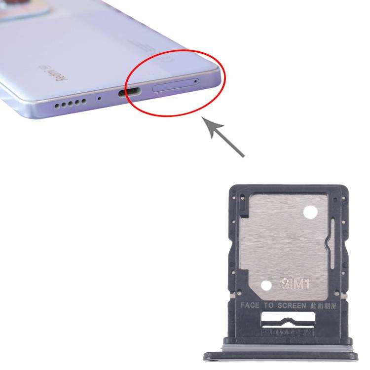 For Xiaomi Redmi Note 14 5G 10pcs Original SIM + SIM / Micro SD Card Tray (Black)