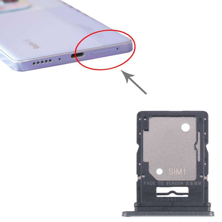 For Xiaomi Redmi Note 14 5G 10pcs Original SIM + SIM / Micro SD Card Tray (Dark Green)