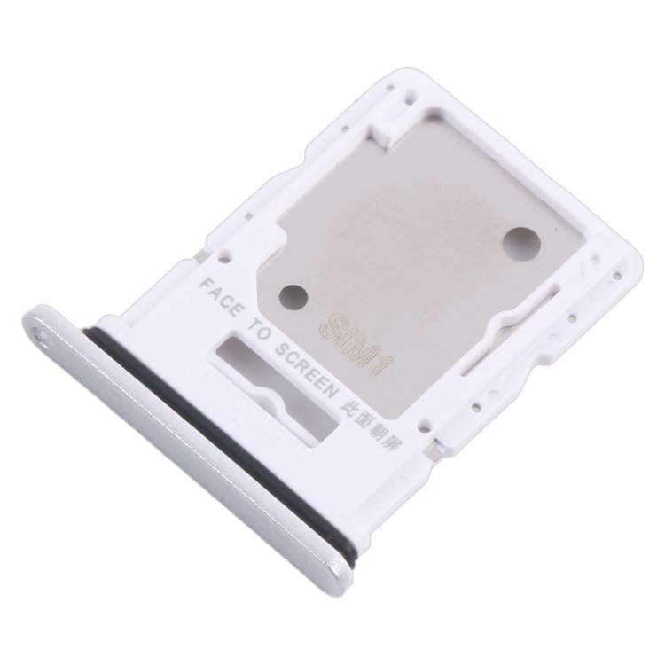 For Xiaomi Redmi Note 14 5G 10pcs Original SIM + SIM / Micro SD Card Tray (Silver)