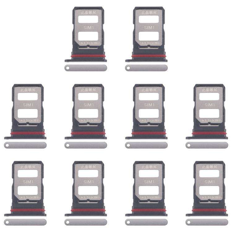 For Xiaomi Poco F7 10pcs Original SIM Card Tray + SIM Card Tray (Gold)