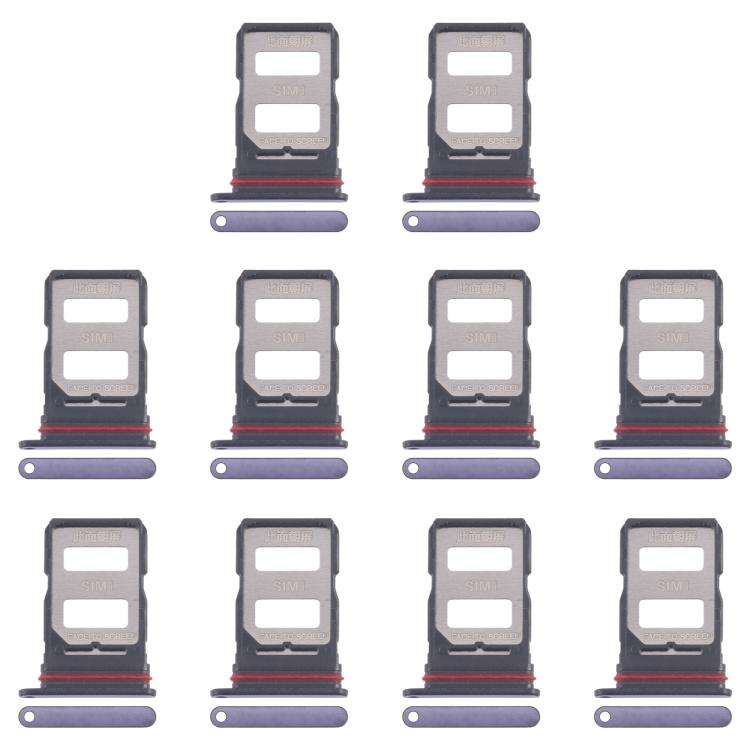 For Xiaomi Poco F7 10pcs Original SIM Card Tray + SIM Card Tray (Purple)