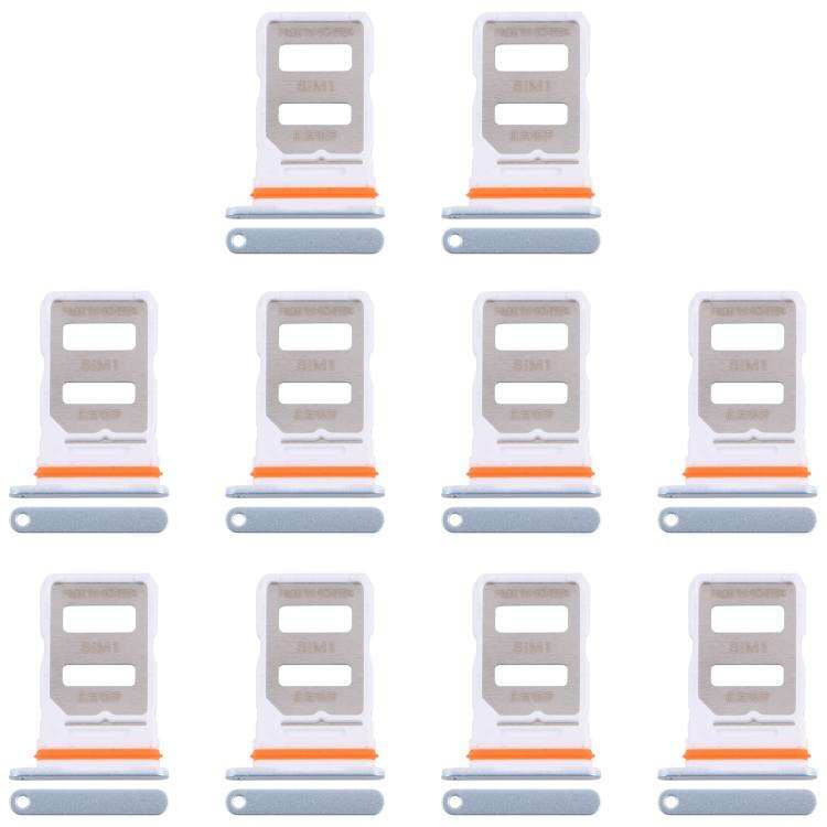 For Xiaomi Redmi Turbo 4 10pcs Original SIM Card Tray + SIM Card Tray (Blue)