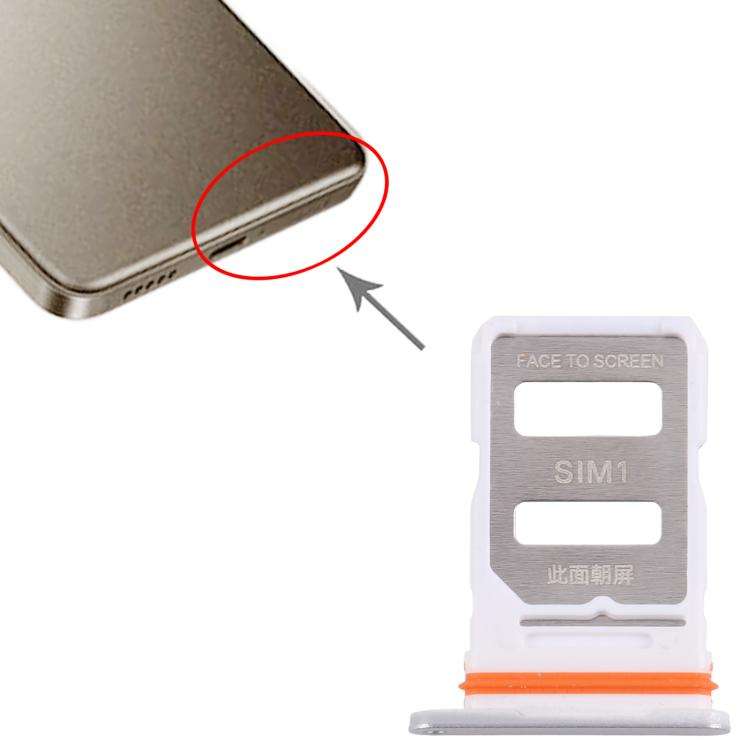 For Xiaomi Redmi Turbo 4 10pcs Original SIM Card Tray + SIM Card Tray (Silver)