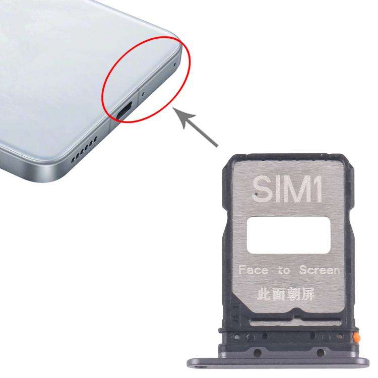 For Xiaomi Poco F7 Pro 10pcs Original SIM Card Tray + SIM Card Tray (Black)