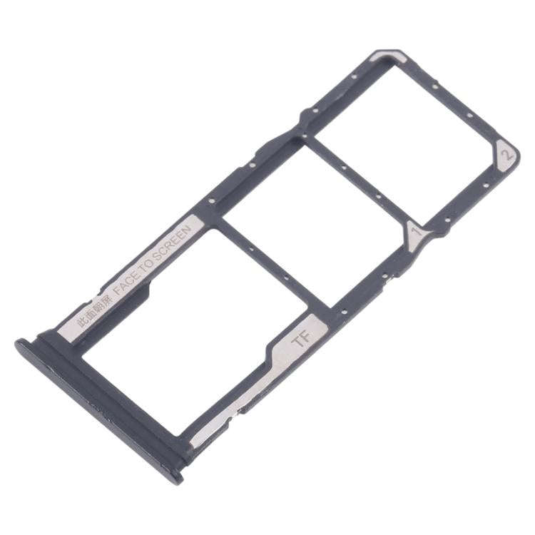 For Xiaomi Redmi 14R 5G 10pcs Original SIM Card Tray + SIM Card Tray + Micro SD Card Tray (Black)