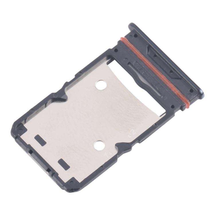 For Tecno Camon 18 P 10pcs Original SIM Card Tray + SIM Card Tray + Micro SD Card Tray (Black)