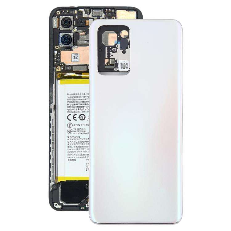 For OPPO Reno7 5G CPH2371 Battery Back Cover with Middle Frame(Gold)