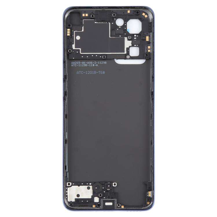 For OPPO Reno7 5G CPH2371 Battery Back Cover with Middle Frame(Blue)