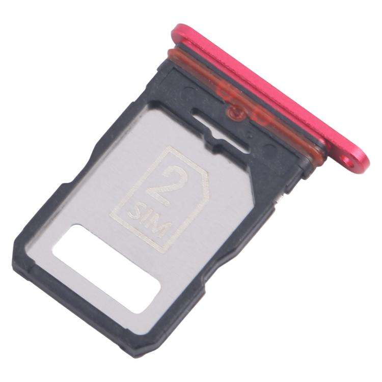 For Motorola Edge 30 Fusion XT2243-1 10pcs Original SIM Card Tray + SIM Card Tray (Red)