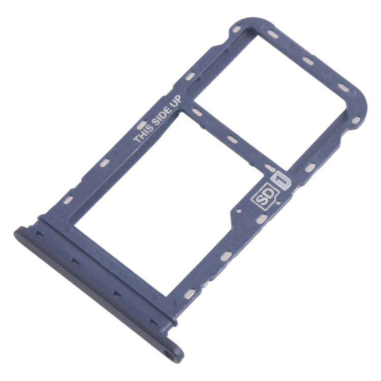 For Motorola Moto G60s XT2133-2 XT2133-1 10pcs Original SIM + Micro SD Card Tray (Blue)